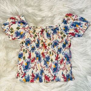 Old Navy Girls Floral Blouse Top Shirt